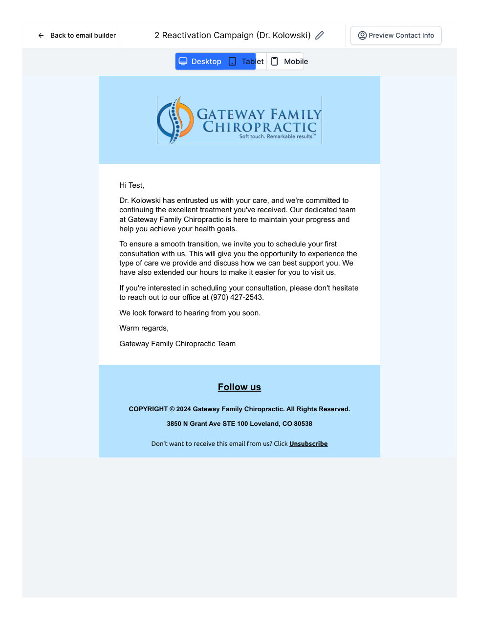 Email campaign sample 13