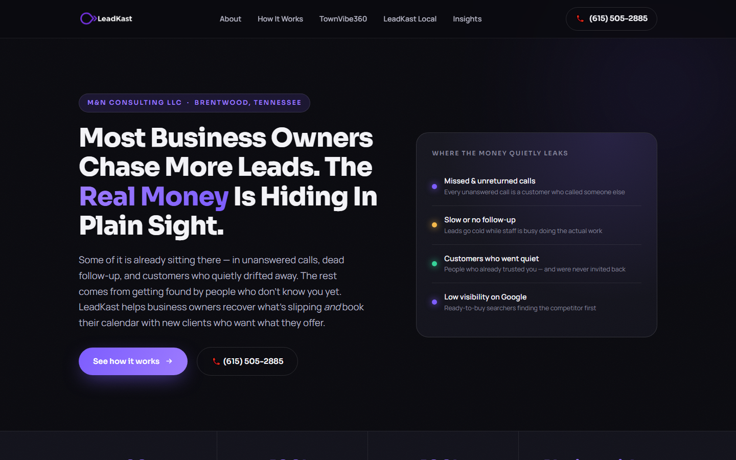 LeadKast website