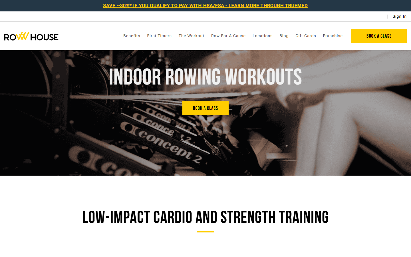 The Row House website